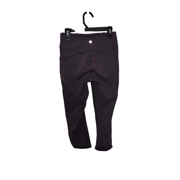 LULULEMON Train Times Crop 21" Vintage Purple Plum Excellent Condition - Picture 1 of 5